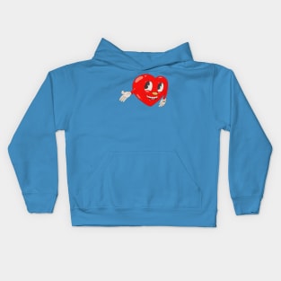 Retro heart Kids Hoodie